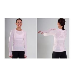Lululemon 10 Sun Blocker L/S Pink UPF
